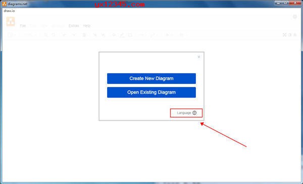 Drawio切换中文界面方法