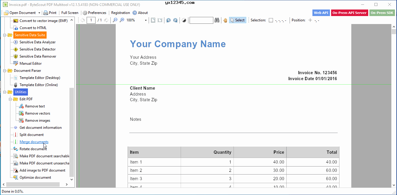 从PDF中删除文本